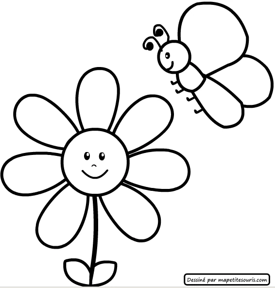 Coloriage gratuit Fleurs #155031 de la collection Nature et saisons à imprimer
