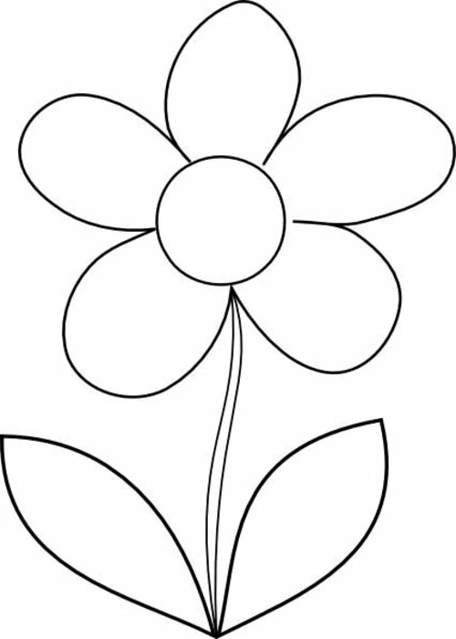 Joli coloriage Fleurs #155100 de la collection Nature et saisons, prêt à imprimer pour petits et grands