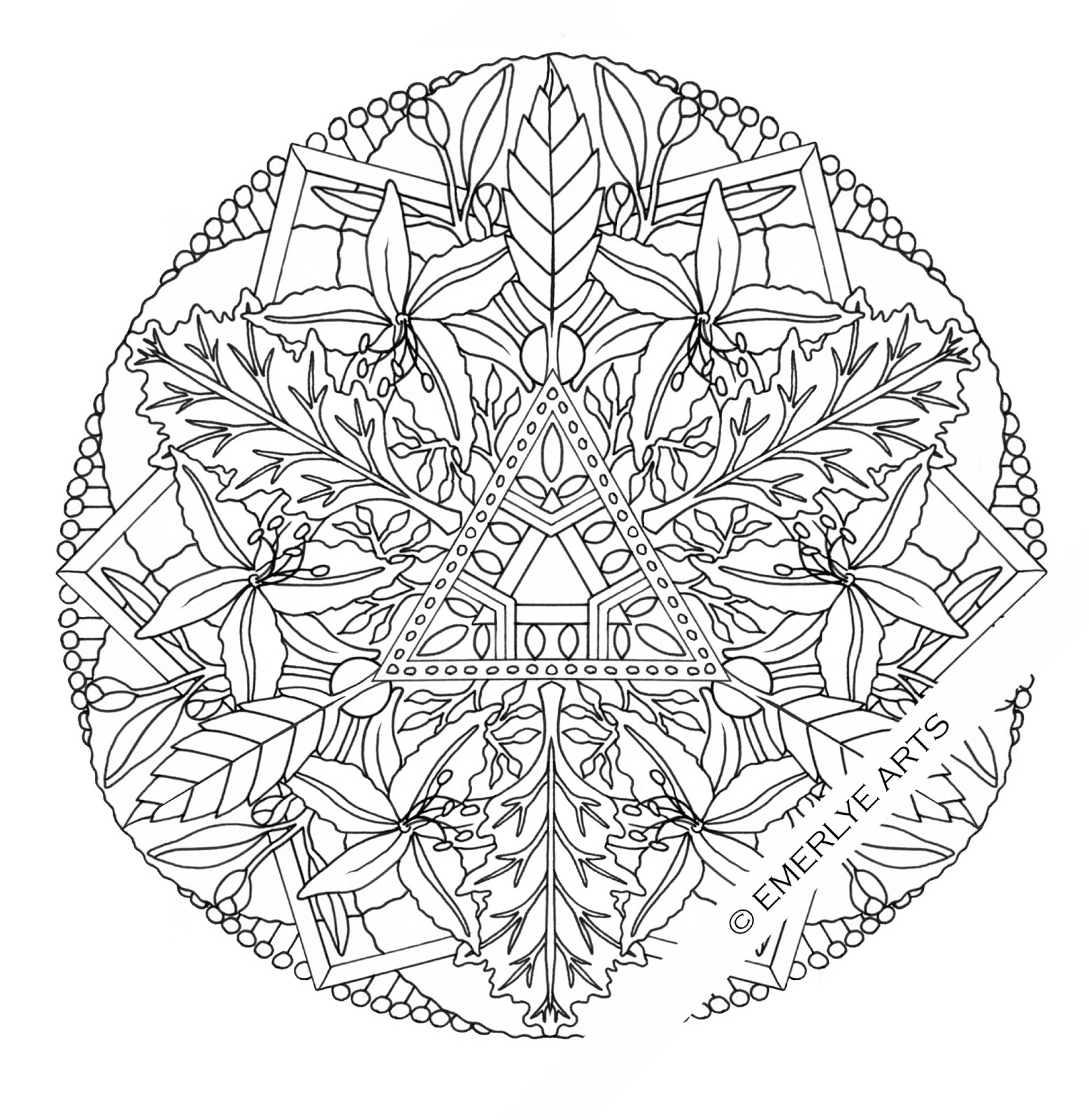 Coloriage gratuit pour enfants et adultes Fleurs #155123, collection Nature et saisons