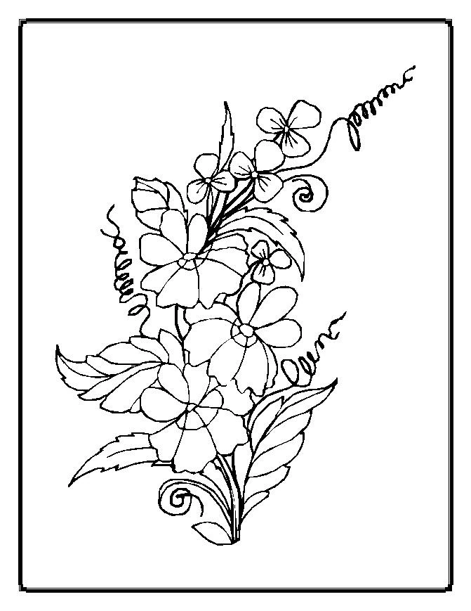 Coloriage gratuit pour enfants et adultes Fleurs #155183, collection Nature et saisons