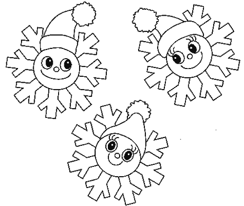 Dessin à colorier: Flocon de Neige (Nature et saisons) #160463 - Coloriages à Imprimer Gratuits