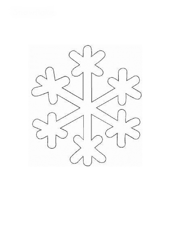 Dessin à colorier: Flocon de Neige (Nature et saisons) #160471 - Coloriages à Imprimer Gratuits