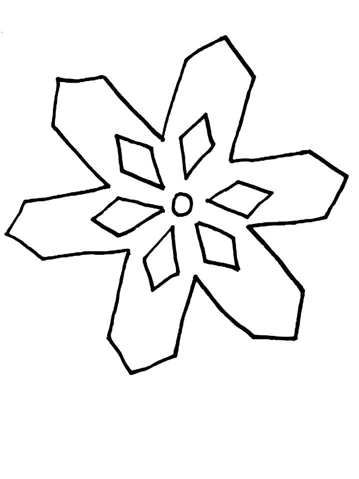 Dessin à colorier: Flocon de Neige (Nature et saisons) #160479 - Coloriages à Imprimer Gratuits