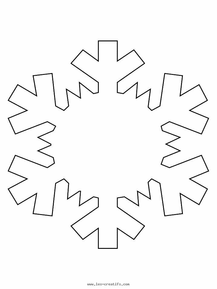 Dessin à colorier: Flocon de Neige (Nature et saisons) #160483 - Coloriages à Imprimer Gratuits