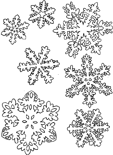 Dessin à colorier: Flocon de Neige (Nature et saisons) #160490 - Coloriages à Imprimer Gratuits