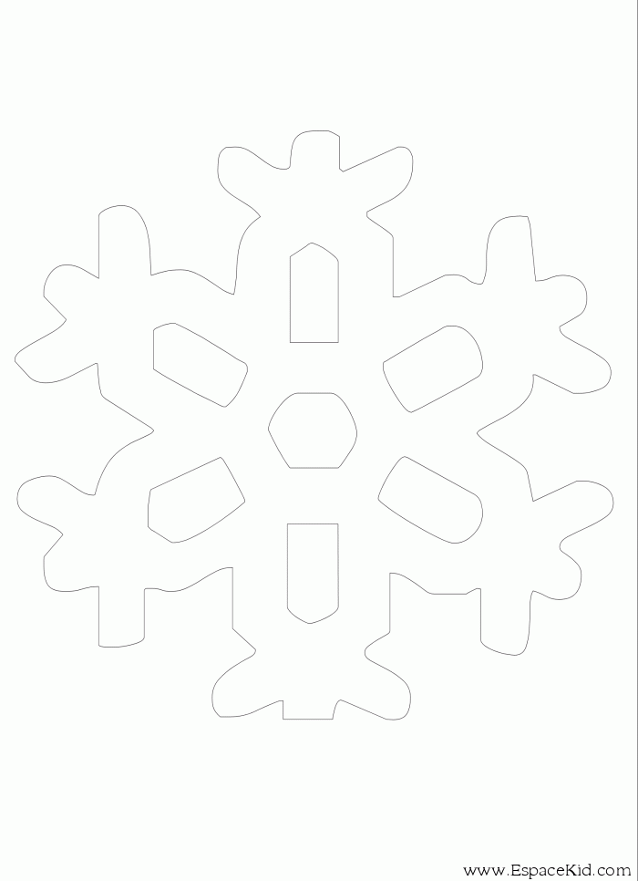 Dessin à colorier: Flocon de Neige (Nature et saisons) #160507 - Coloriages à Imprimer Gratuits