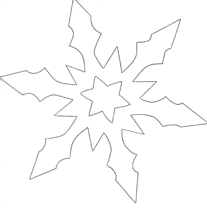 Dessin à colorier: Flocon de Neige (Nature et saisons) #160514 - Coloriages à Imprimer Gratuits