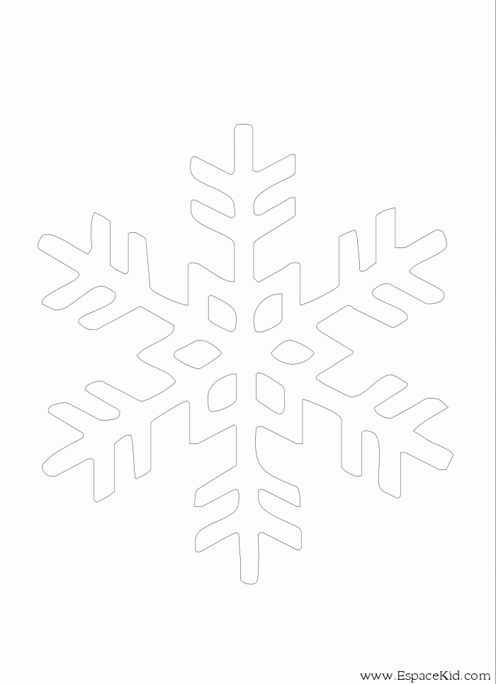Dessin à colorier: Flocon de Neige (Nature et saisons) #160523 - Coloriages à Imprimer Gratuits
