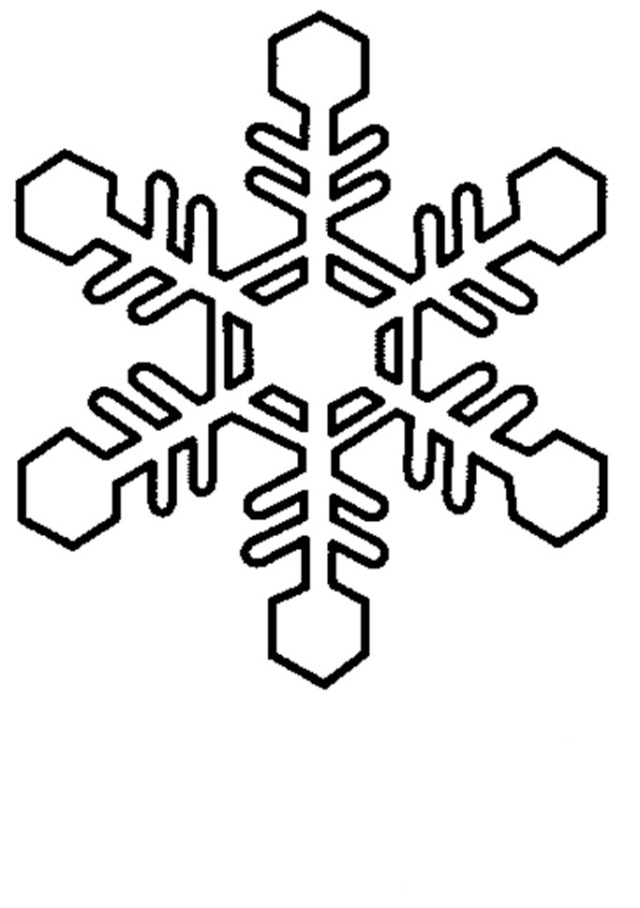 Dessin à colorier: Flocon de Neige (Nature et saisons) #160526 - Coloriages à Imprimer Gratuits