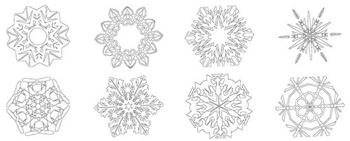 Dessin à colorier: Flocon de Neige (Nature et saisons) #160532 - Coloriages à Imprimer Gratuits