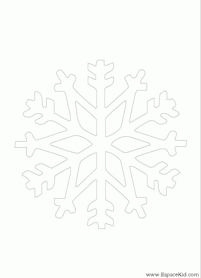 Dessin à colorier: Flocon de Neige (Nature et saisons) #160560 - Coloriages à Imprimer Gratuits