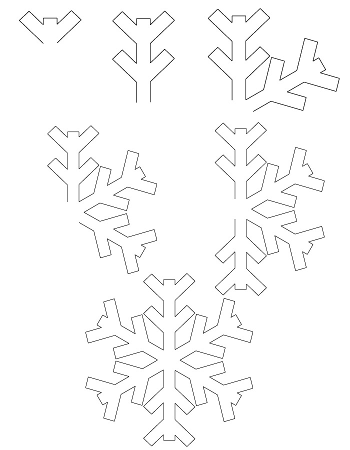 Dessin à colorier: Flocon de Neige (Nature et saisons) #160656 - Coloriages à Imprimer Gratuits