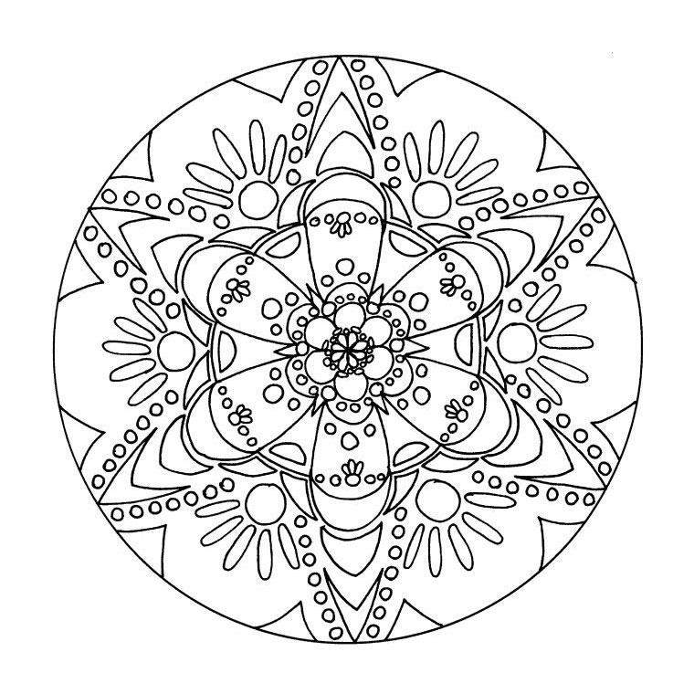 Dessin à colorier: Flocon de Neige (Nature et saisons) #160687 - Coloriages à Imprimer Gratuits