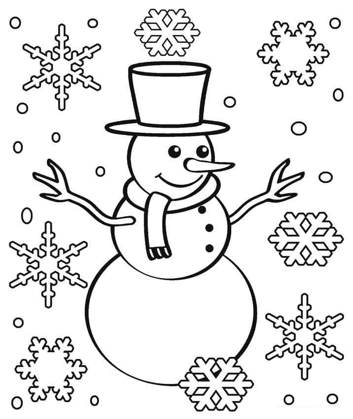 Dessin à colorier: Flocon de Neige (Nature et saisons) #190268 - Coloriages à Imprimer Gratuits