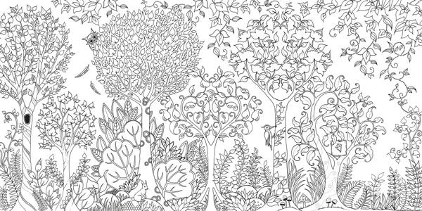 Dessin à colorier: Forêt (Nature et saisons) #157030 - Coloriages à Imprimer Gratuits