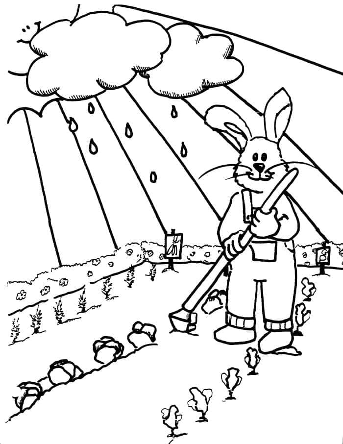 Coloriage à imprimer Jardin #180042 de la série Nature et saisons, gratuit pour enfants et adultes