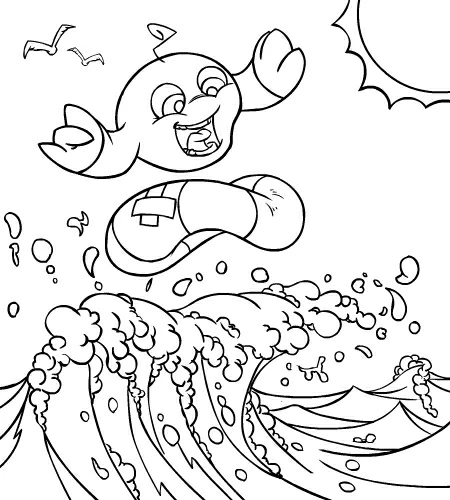 Page de coloriage Lac #166091, collection Nature et saisons, à imprimer et colorier