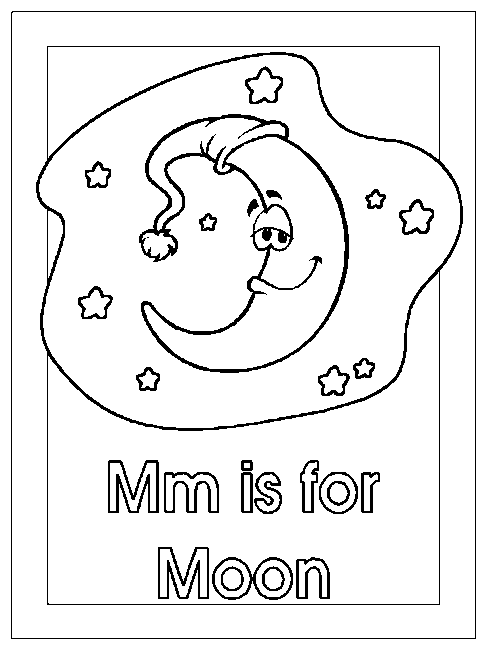 Coloriage gratuit Lune #155774 de la collection Nature et saisons à imprimer