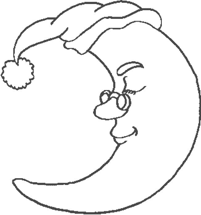 Coloriage gratuit Lune #188747 de la collection Nature et saisons à imprimer Coloriage gratuit Lune #188747 de la collection Nature et saisons à imprimer