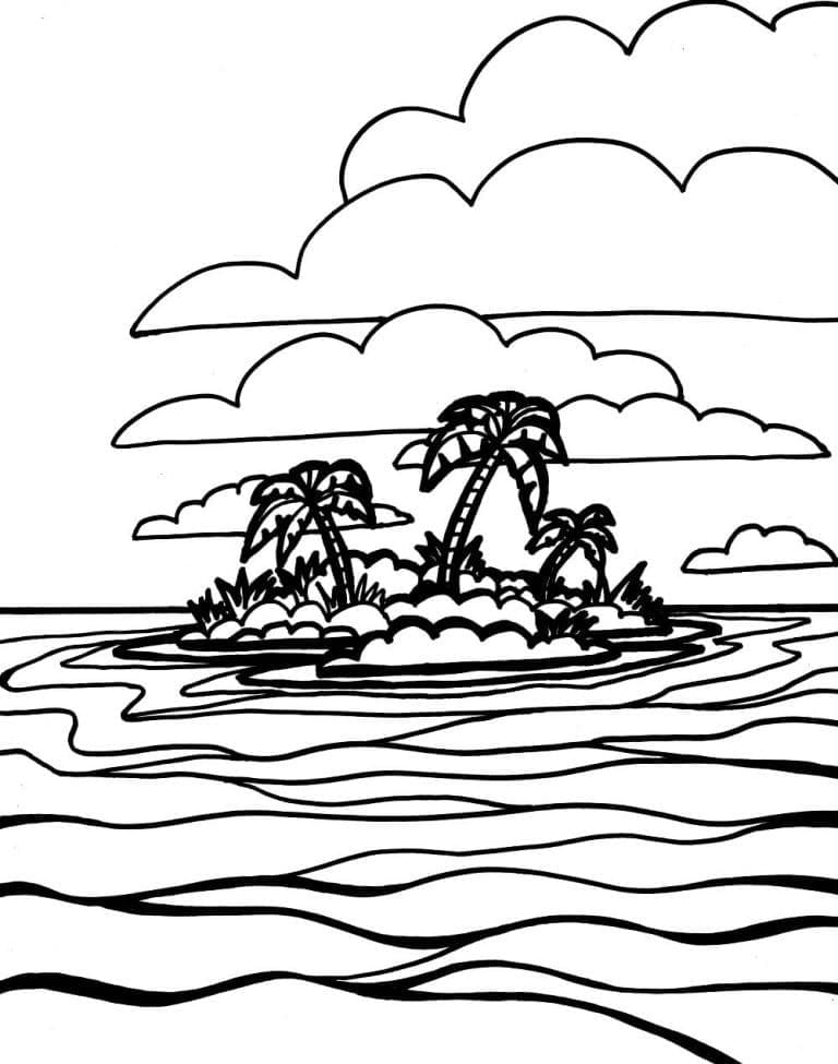 Coloriage gratuit Mer #193521 de la collection Nature et saisons à imprimer