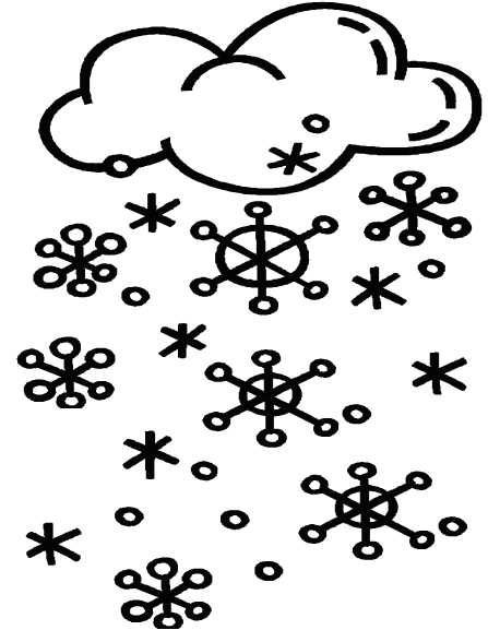 Dessin à colorier: Neige (Nature et saisons) #158501 - Coloriages à Imprimer Gratuits
