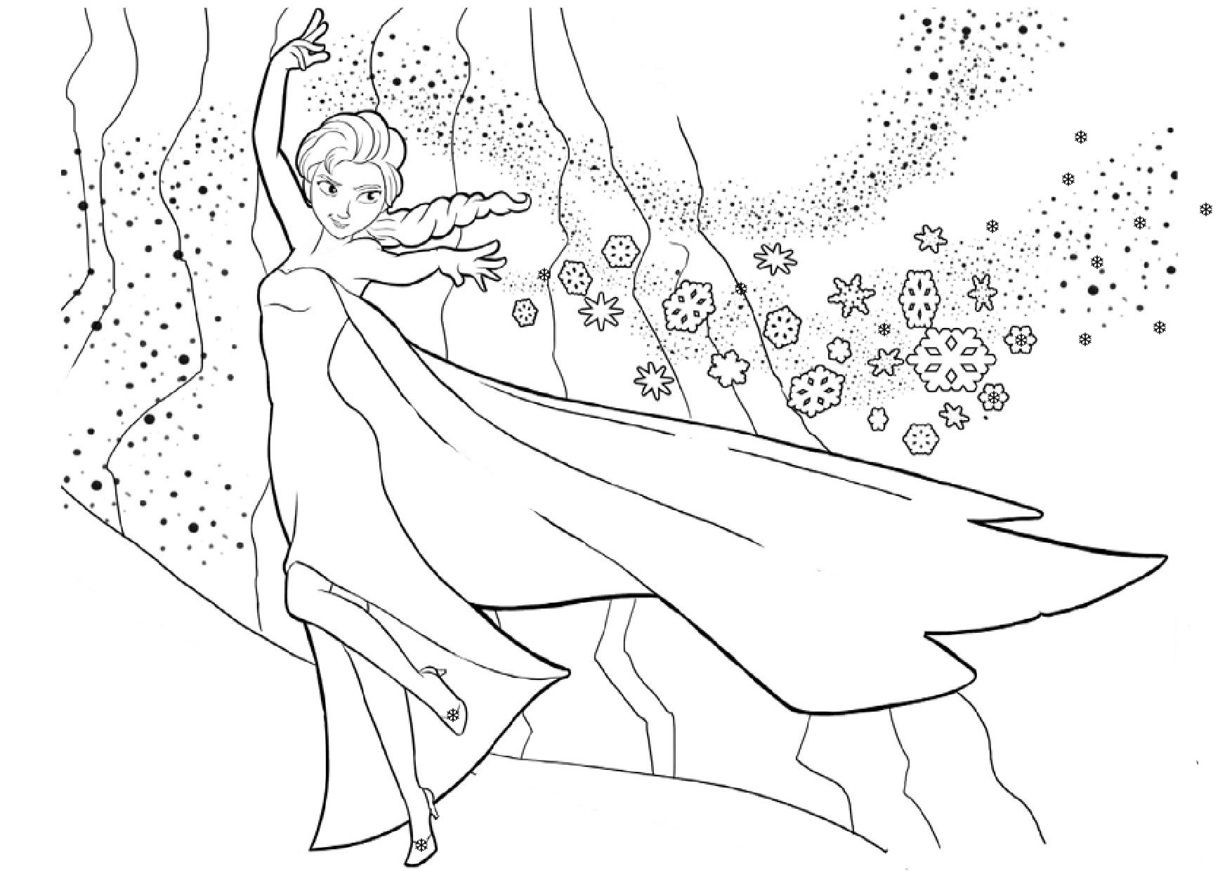 Dessin à colorier: Neige (Nature et saisons) #158509 - Coloriages à Imprimer Gratuits