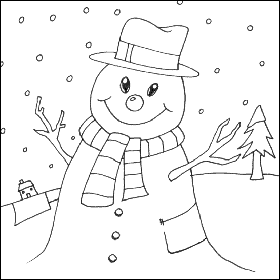 Dessin à colorier: Neige (Nature et saisons) #158522 - Coloriages à Imprimer Gratuits