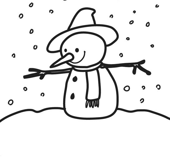 Dessin à colorier: Neige (Nature et saisons) #158548 - Coloriages à Imprimer Gratuits