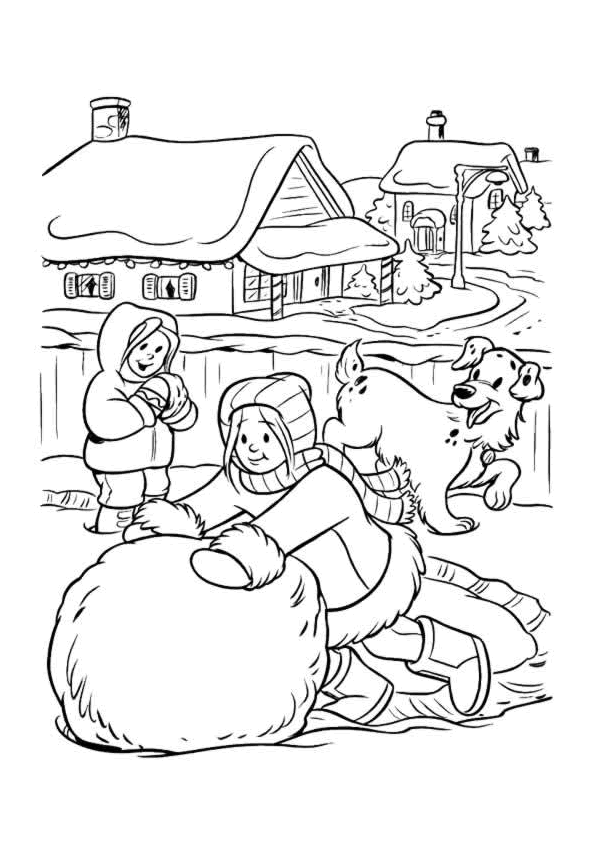Dessin à colorier: Neige (Nature et saisons) #158565 - Coloriages à Imprimer Gratuits