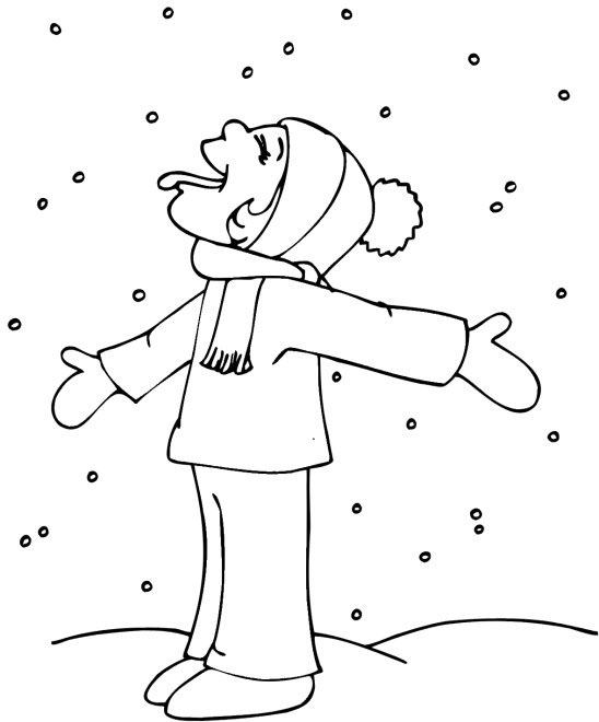 Dessin à colorier: Neige (Nature et saisons) #158571 - Coloriages à Imprimer Gratuits