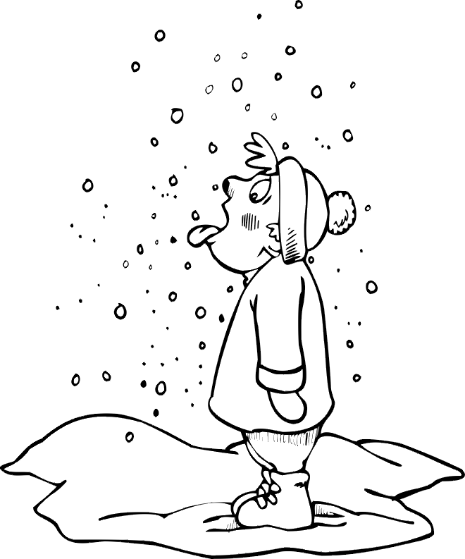 Dessin à colorier: Neige (Nature et saisons) #158604 - Coloriages à Imprimer Gratuits