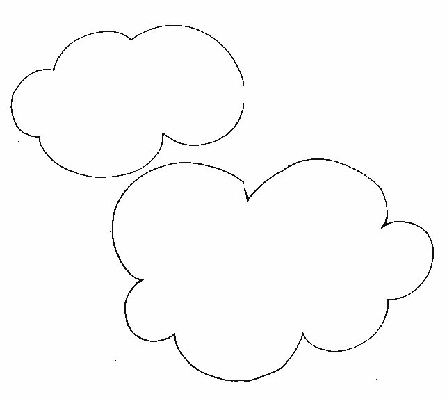 Coloriage gratuit Nuage #157315 de la collection Nature et saisons à imprimer