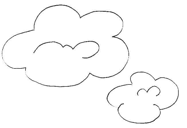 Coloriage imprimable Nuage #157321 de la collection Nature et saisons à colorier aux crayons