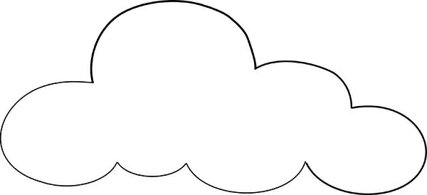 Coloriage gratuit Nuage #157392 de la collection Nature et saisons à imprimer