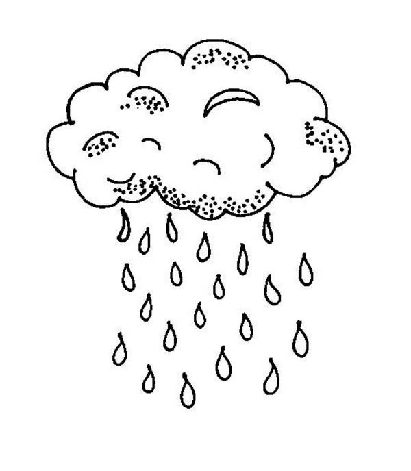 Coloriage gratuit Nuage #157467 de la collection Nature et saisons à imprimer