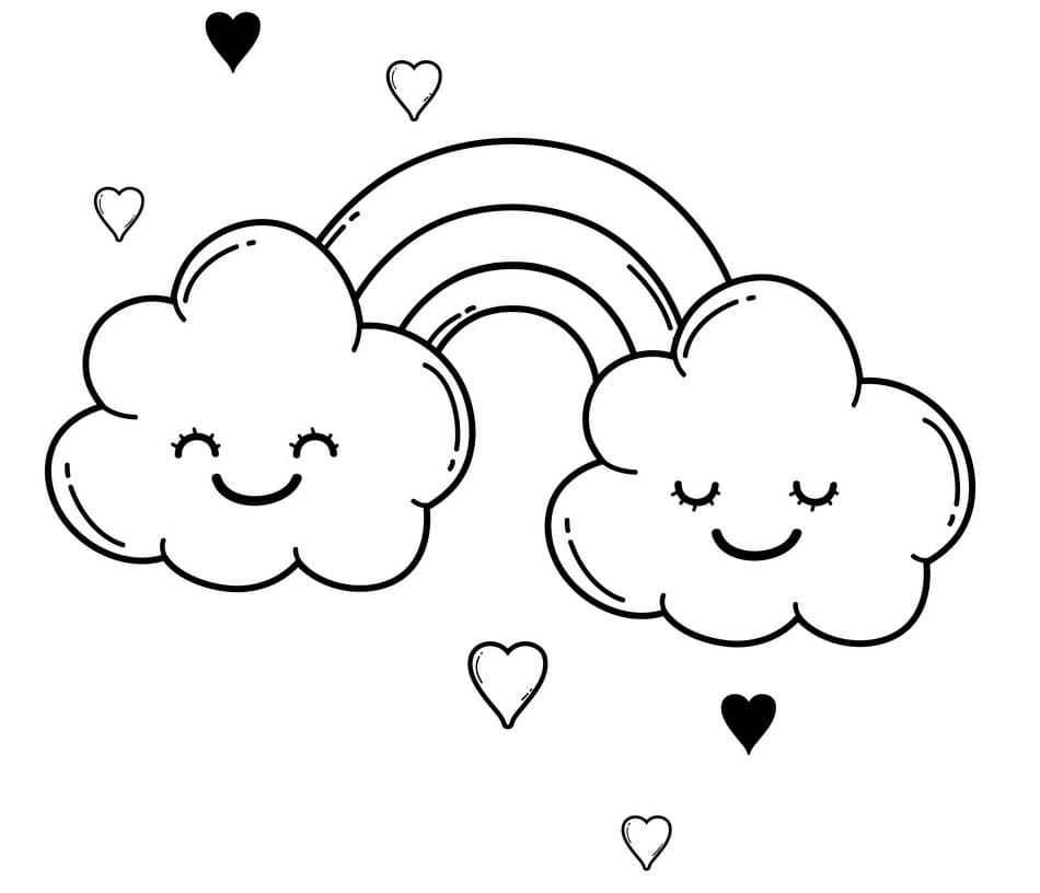 Coloriage gratuit Nuage #206353 de la collection Nature et saisons à imprimer