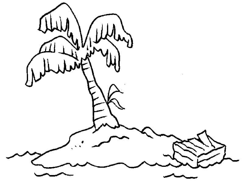 Coloriage gratuit Palmier #200692 de la collection Nature et saisons à imprimer