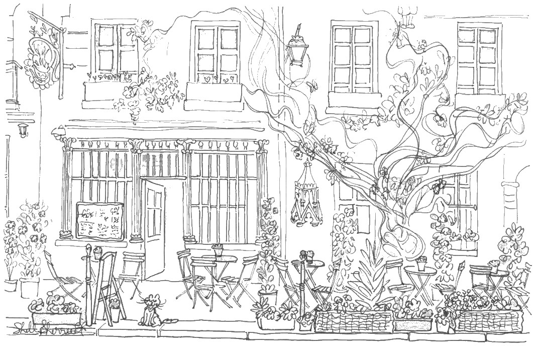Coloriage gratuit Paysage #165817 de la collection Nature et saisons à imprimer