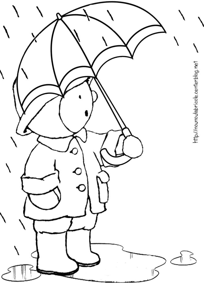 Coloriage gratuit Pluie #158217 de la collection Nature et saisons à imprimer