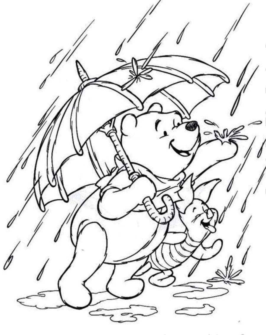 Coloriage gratuit Pluie #158223 de la collection Nature et saisons à imprimer