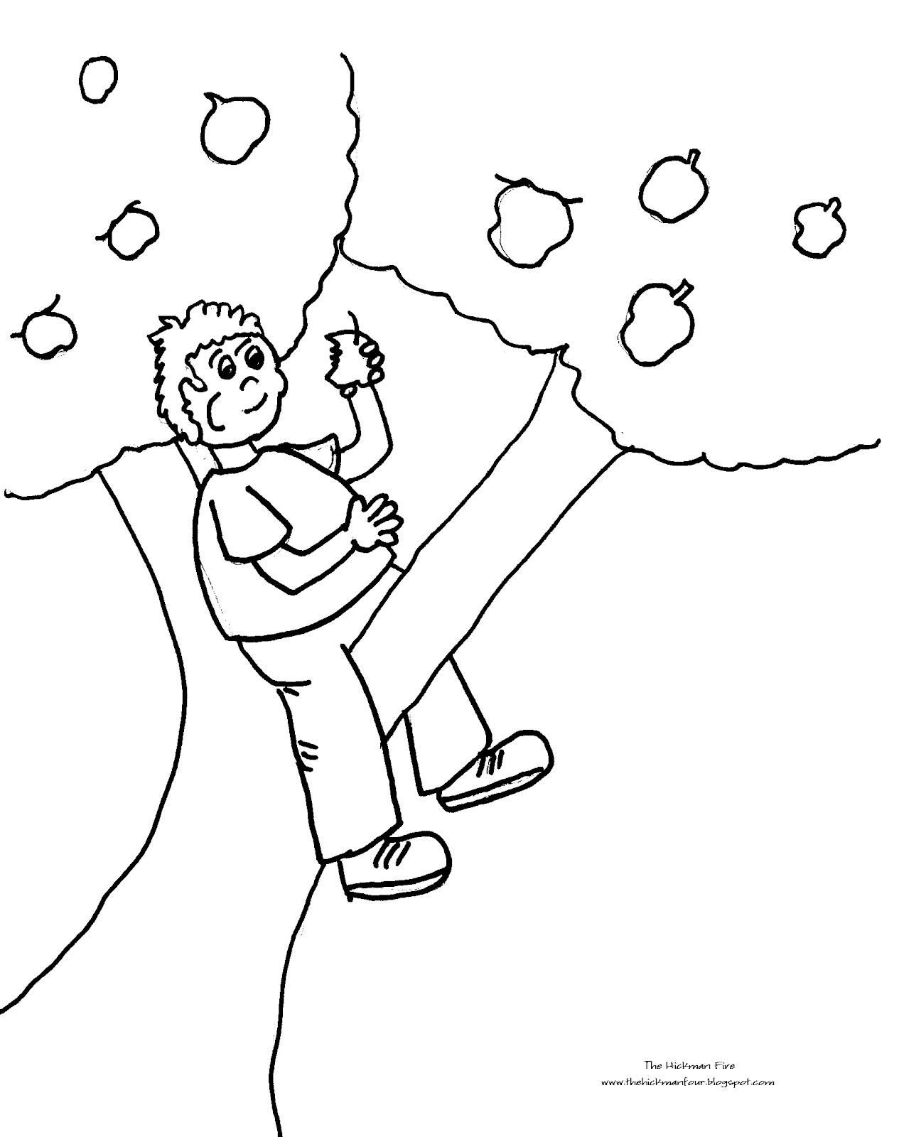 Coloriage Pommier #163548 (Nature et saisons) – Dessin à colorier –  Coloriages à Imprimer Gratuits, image size:1265x1600