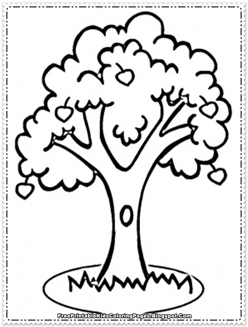 Dessin à colorier: Pommier (Nature et saisons) #163748 - Coloriages à Imprimer Gratuits