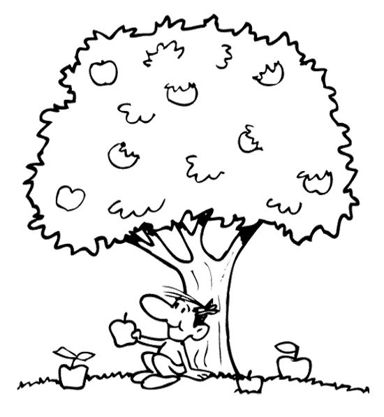 Dessin à colorier: Pommier (Nature et saisons) #163777 - Coloriages à Imprimer Gratuits