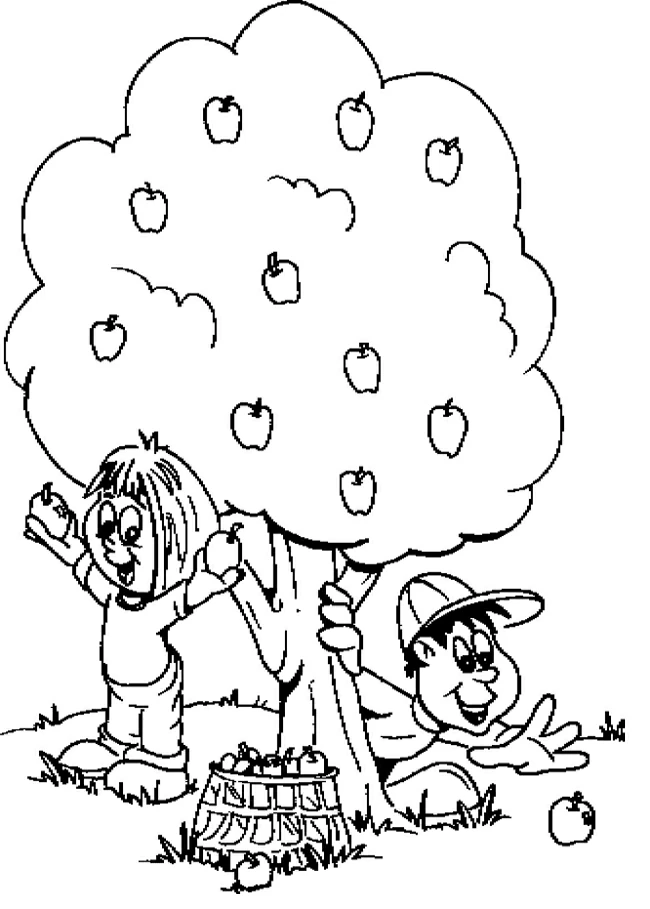 Coloriage gratuit Pommier #163856 de la collection Nature et saisons à imprimer Coloriage gratuit Pommier #163856 de la collection Nature et saisons à imprimer