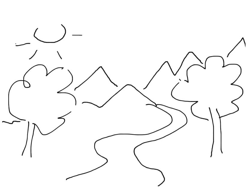 Dessin à colorier: Rivière (Nature et saisons) #159270 - Coloriages à Imprimer Gratuits