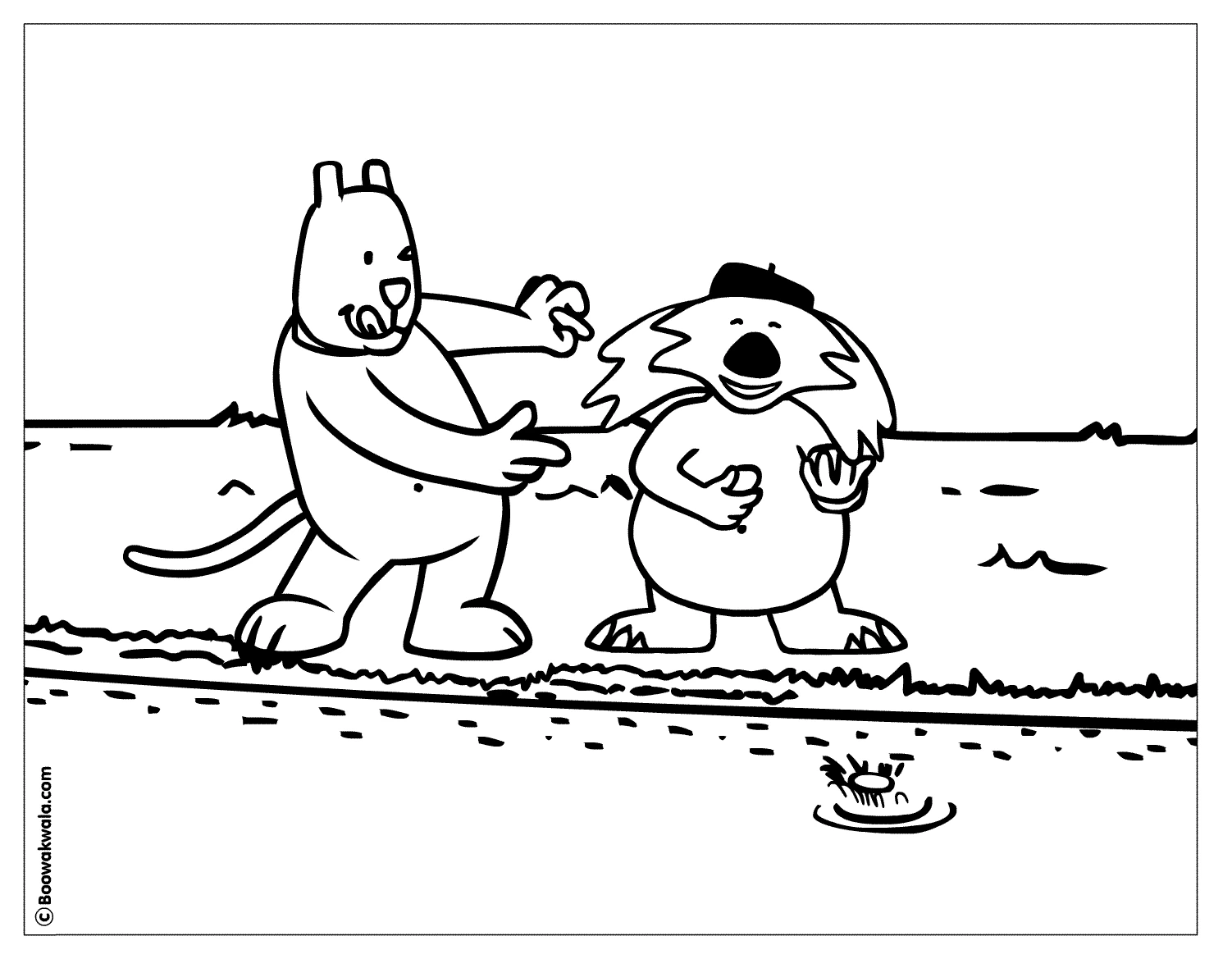 Coloriage gratuit Rivière #159277 de la collection Nature et saisons à imprimer