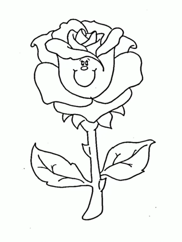 Coloriage gratuit Roses #161920 de la collection Nature et saisons à imprimer
