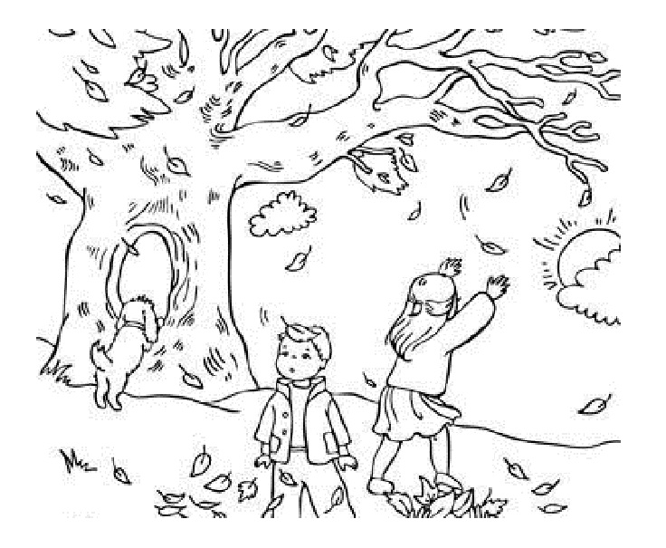 Dessin à colorier: Saison Automne (Nature et saisons) #164039 - Coloriages à Imprimer Gratuits
