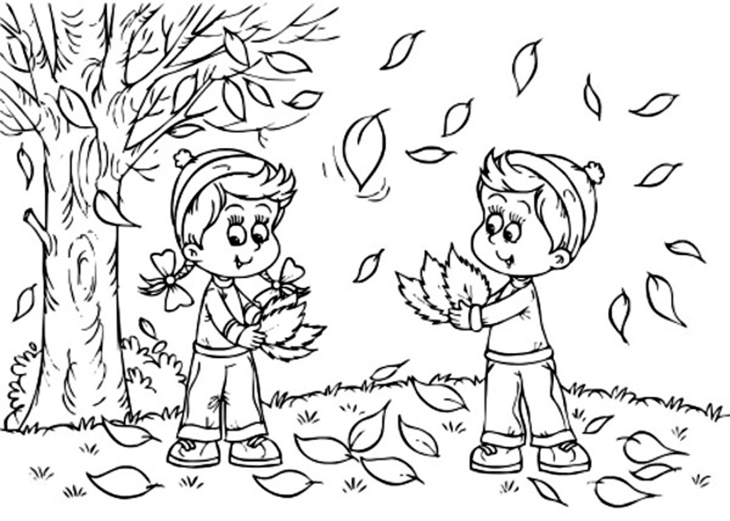 Dessin à colorier: Saison Automne (Nature et saisons) #164054 - Coloriages à Imprimer Gratuits