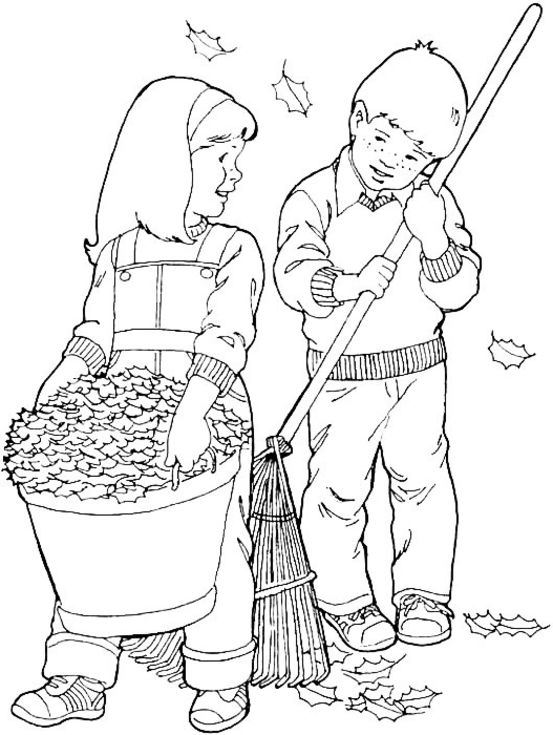 Coloriage à imprimer Saison Automne #164153 de la série Nature et saisons, gratuit pour enfants et adultes